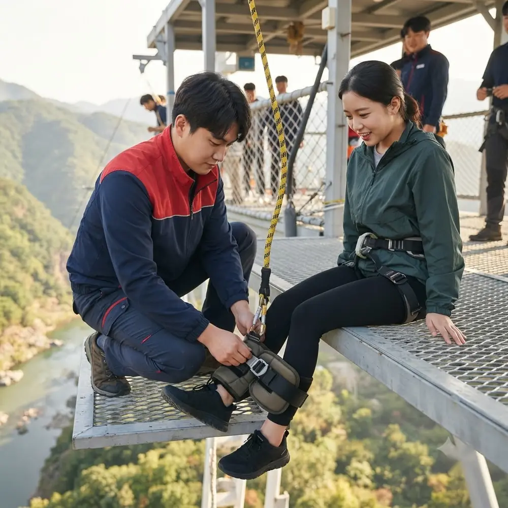 뛰기 전 장비 확인