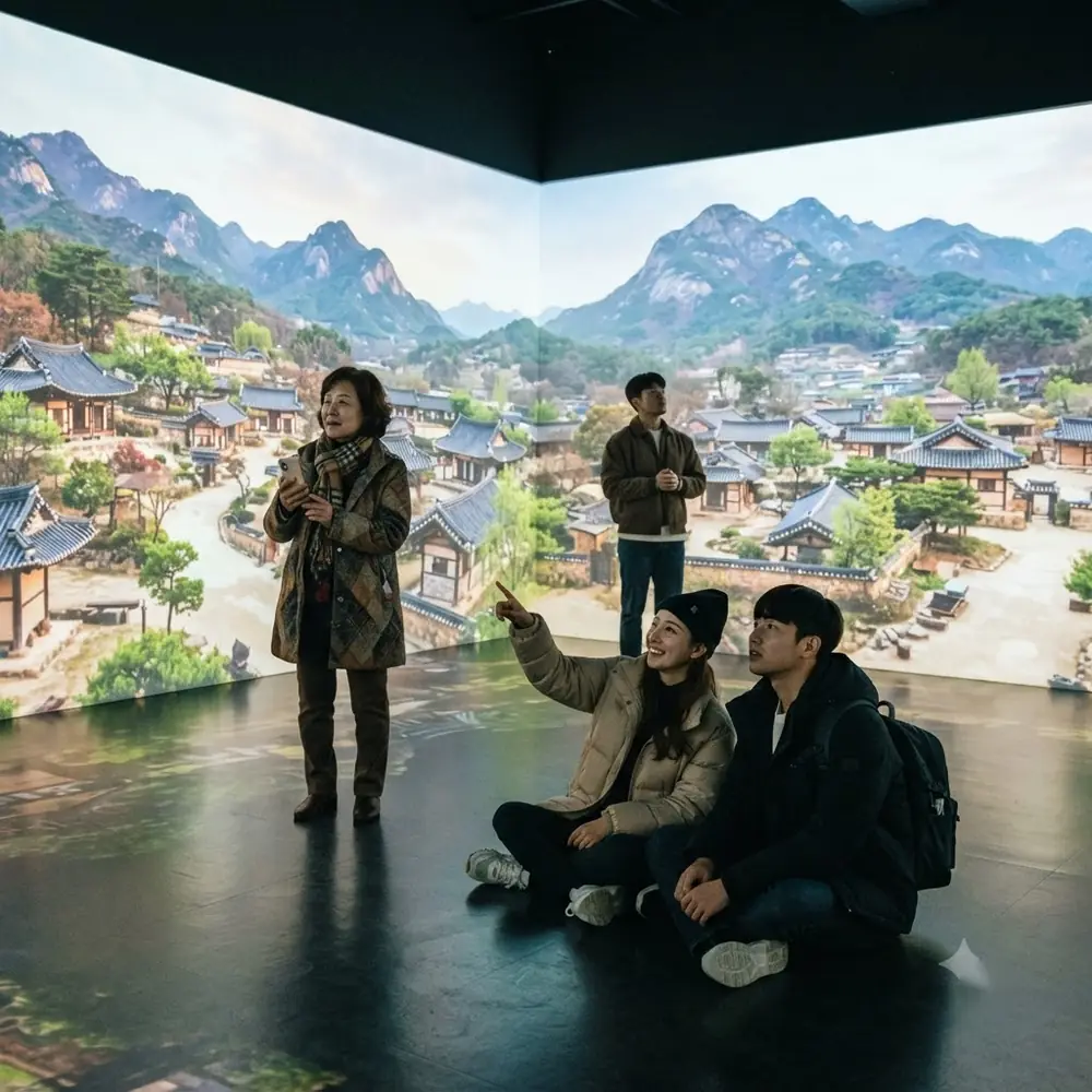 지역 홍보 영상 상영