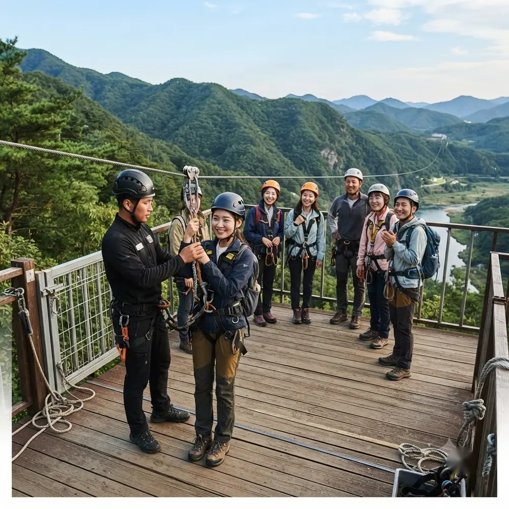 출발 대기 데크